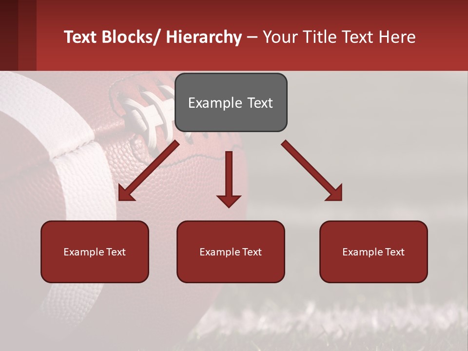 A Football Sitting On Top Of A Field PowerPoint Template