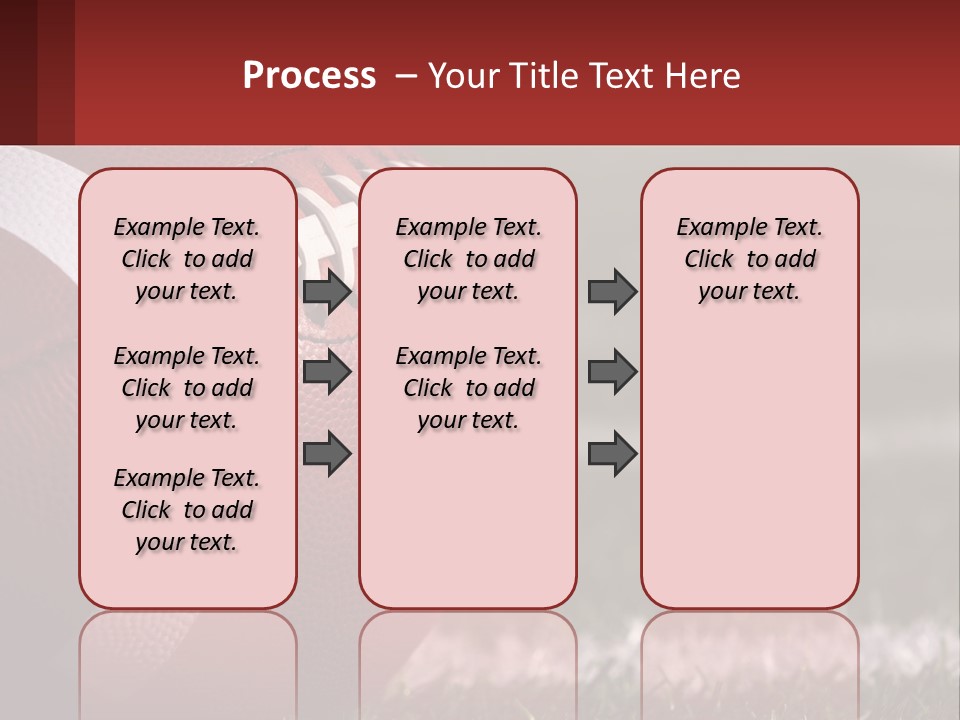 A Football Sitting On Top Of A Field PowerPoint Template