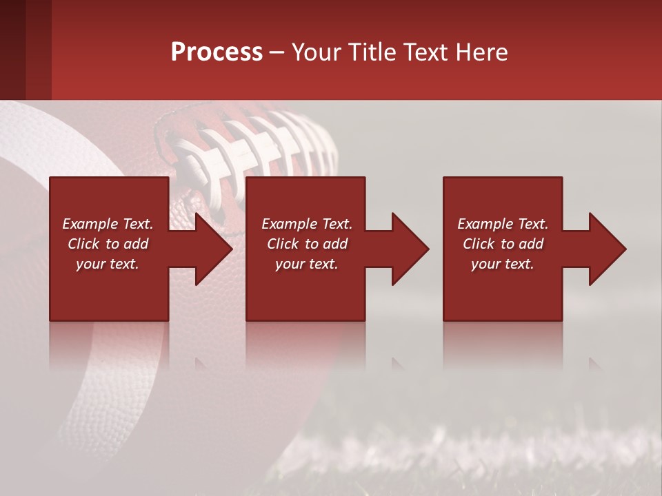 A Football Sitting On Top Of A Field PowerPoint Template