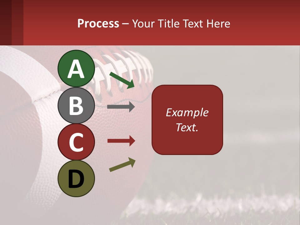 A Football Sitting On Top Of A Field PowerPoint Template