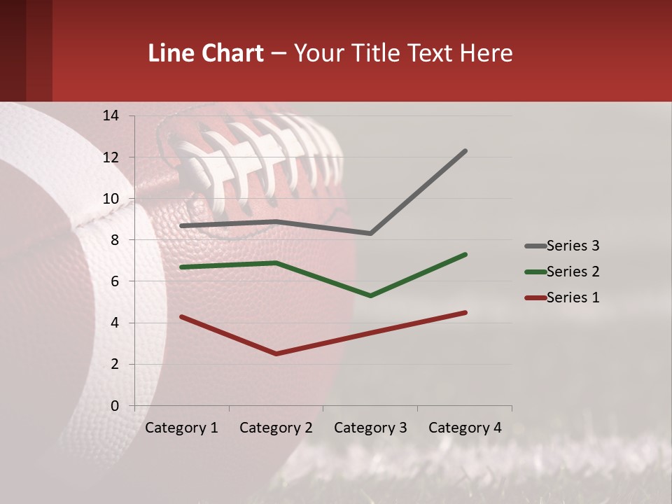 A Football Sitting On Top Of A Field PowerPoint Template