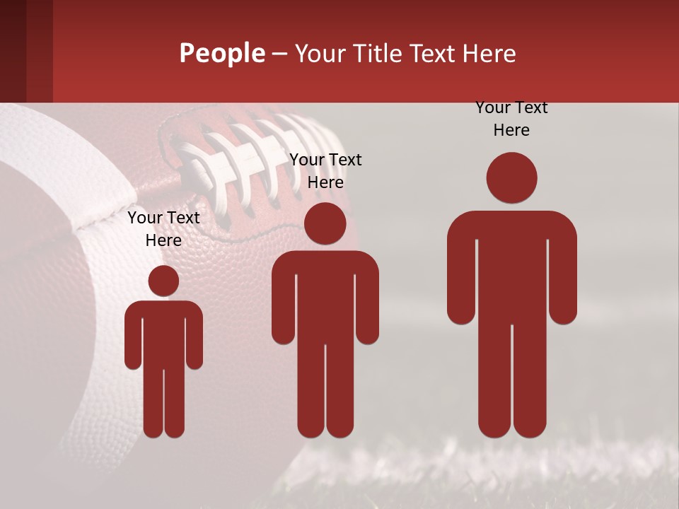 A Football Sitting On Top Of A Field PowerPoint Template