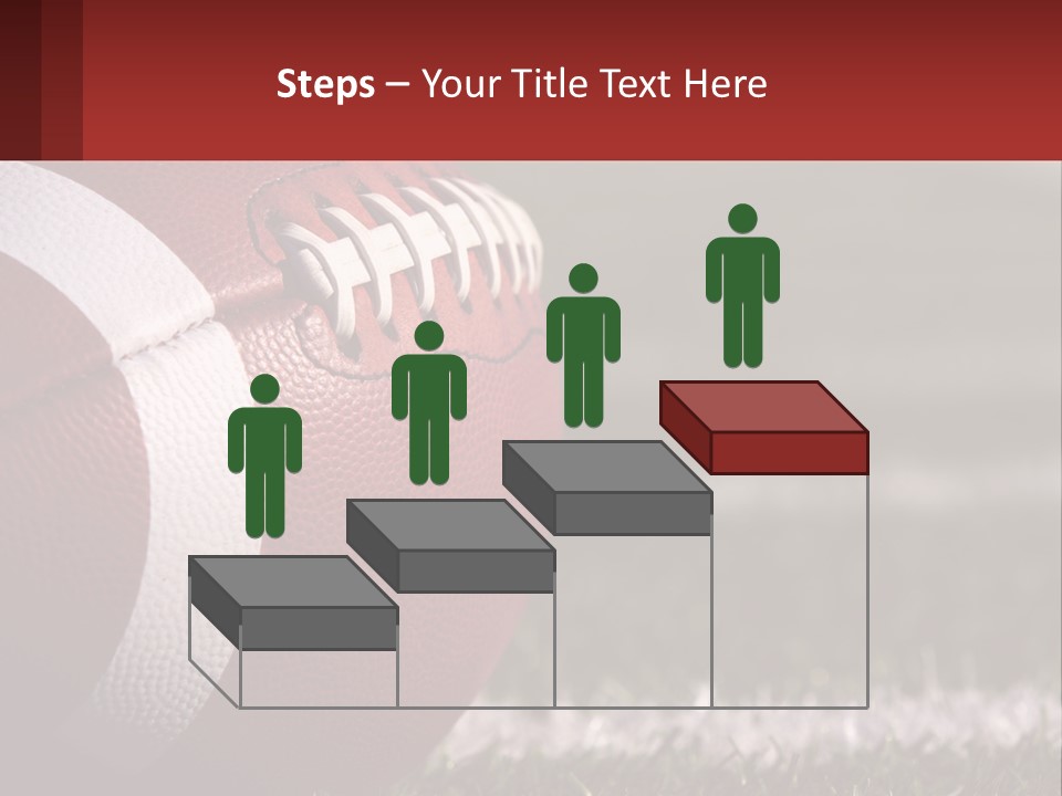 A Football Sitting On Top Of A Field PowerPoint Template