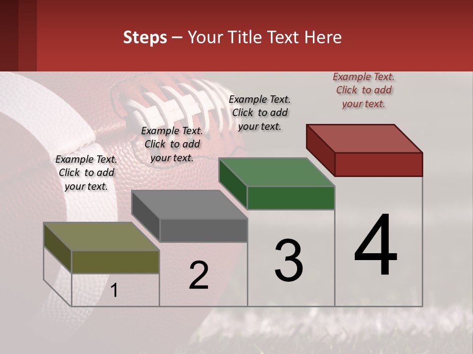A Football Sitting On Top Of A Field PowerPoint Template