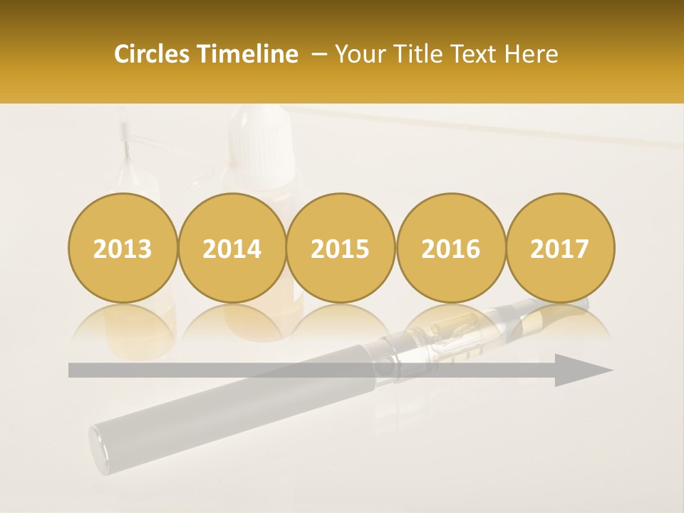 A Bottle Of Liquid Next To An Electronic Device PowerPoint Template