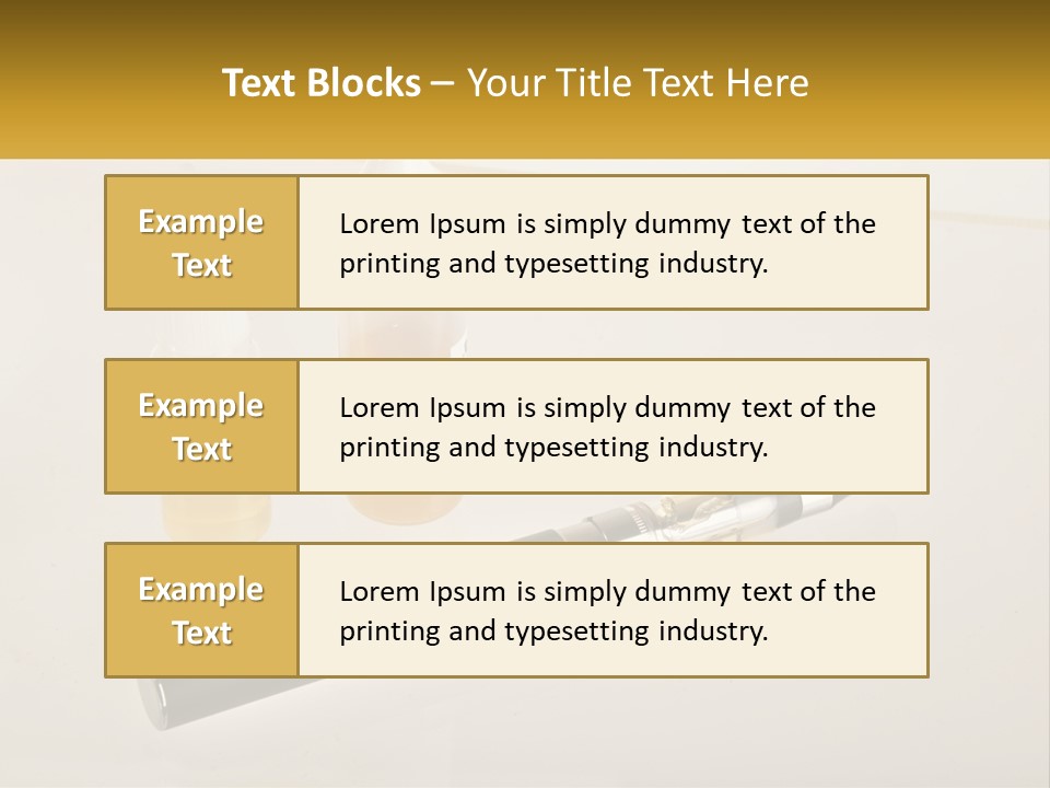 A Bottle Of Liquid Next To An Electronic Device PowerPoint Template