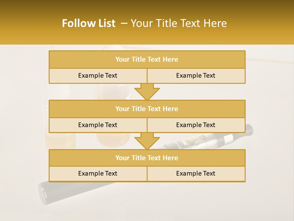 A Bottle Of Liquid Next To An Electronic Device PowerPoint Template