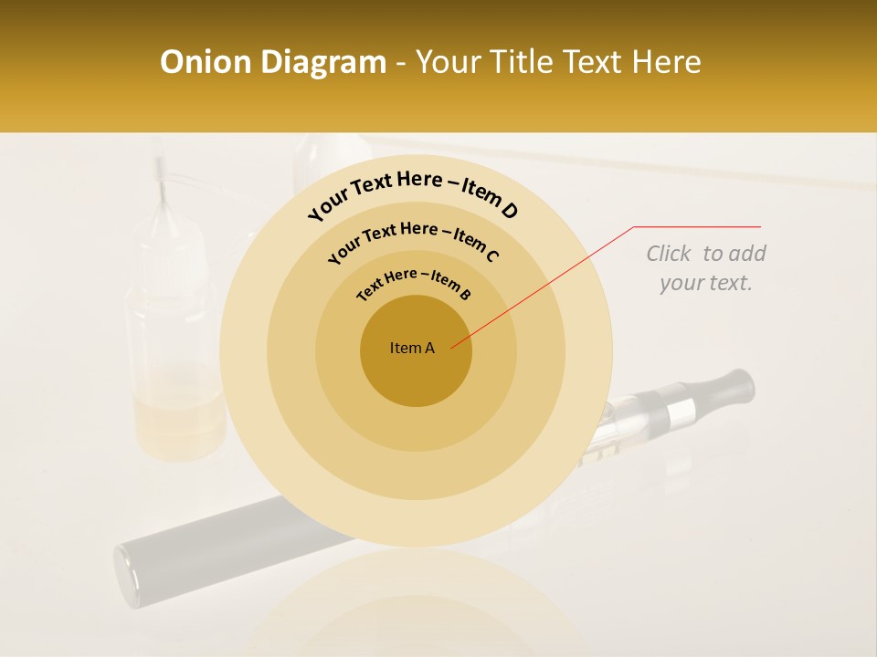 A Bottle Of Liquid Next To An Electronic Device PowerPoint Template