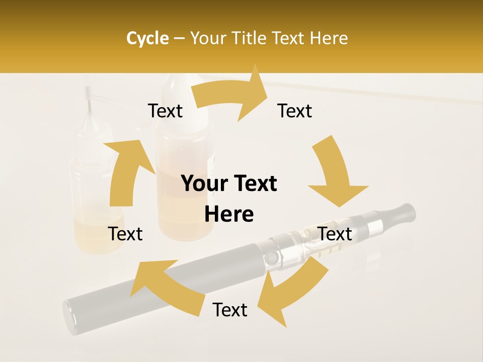 A Bottle Of Liquid Next To An Electronic Device PowerPoint Template