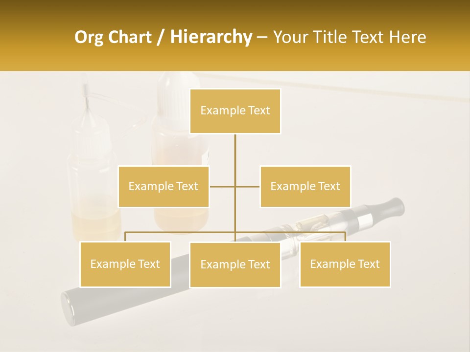 A Bottle Of Liquid Next To An Electronic Device PowerPoint Template