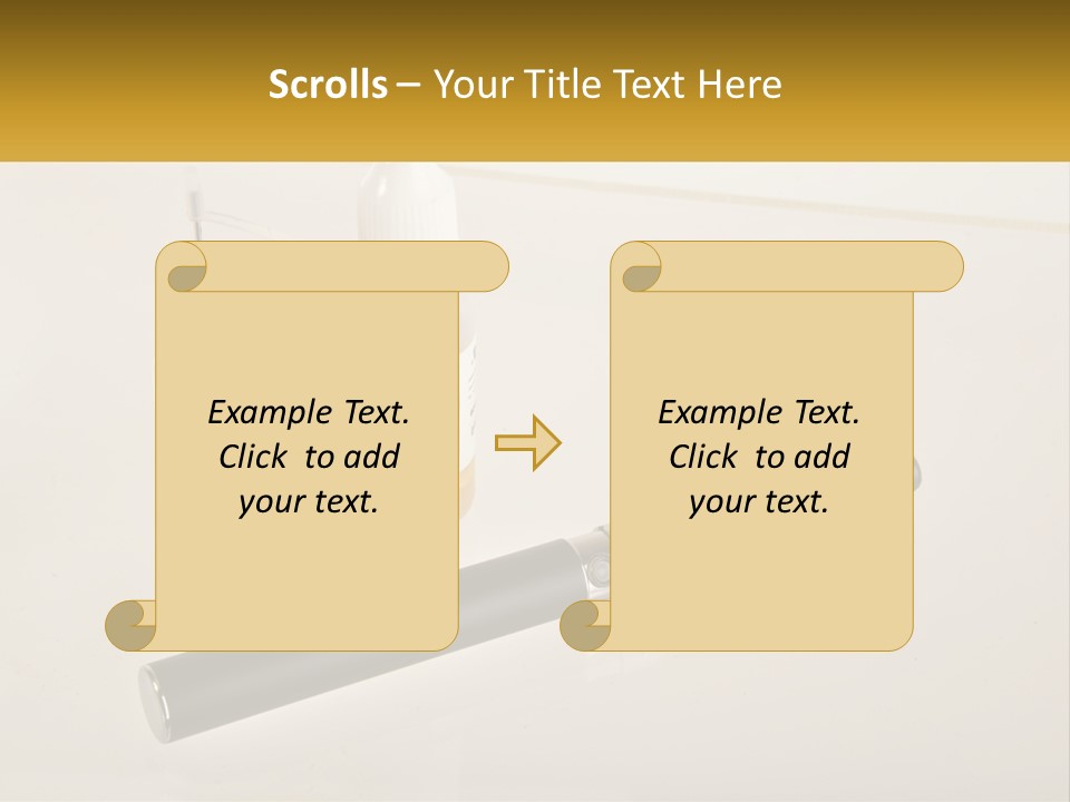 A Bottle Of Liquid Next To An Electronic Device PowerPoint Template