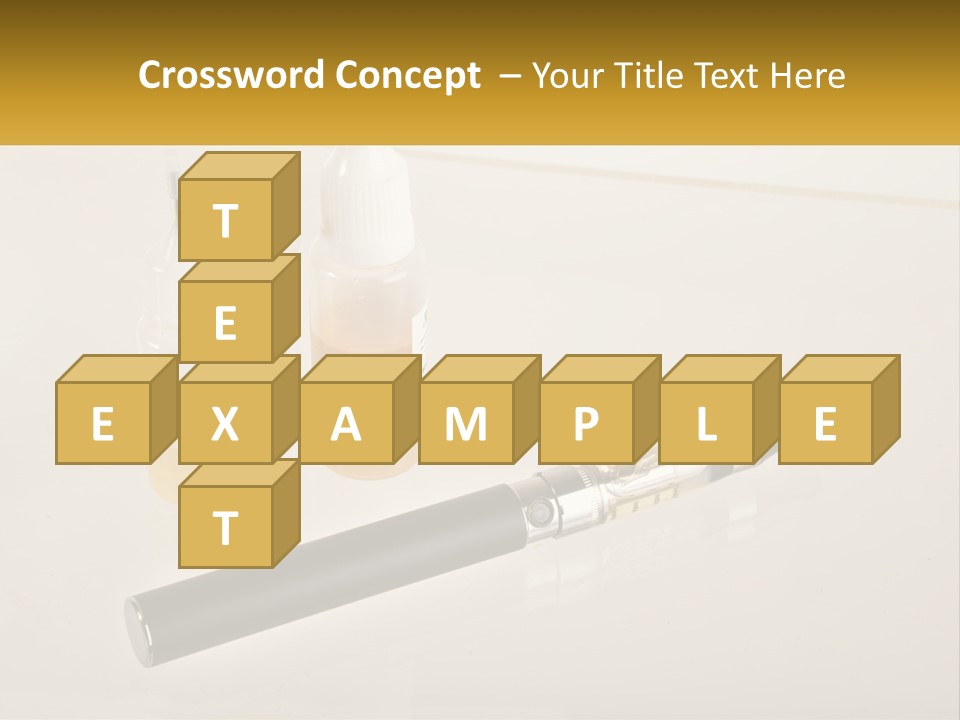 A Bottle Of Liquid Next To An Electronic Device PowerPoint Template