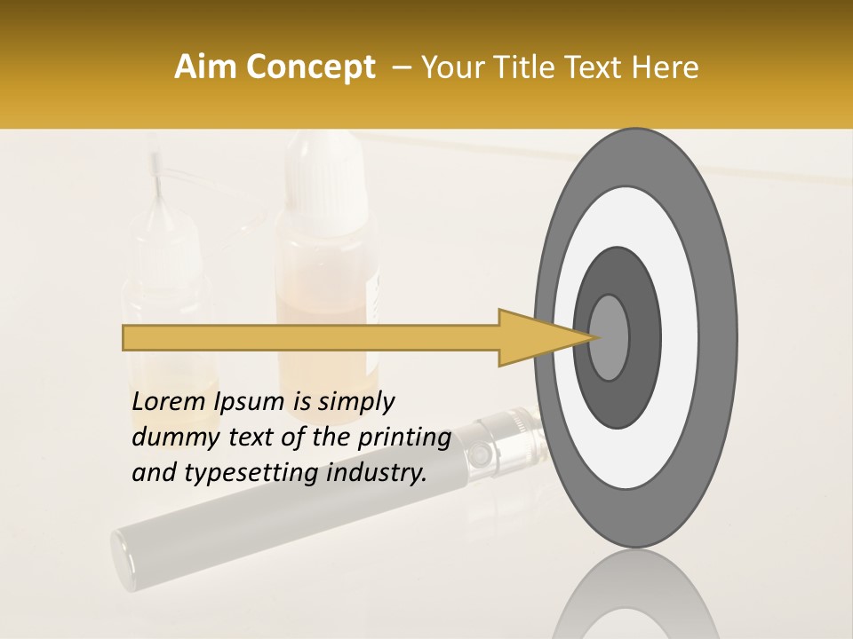 A Bottle Of Liquid Next To An Electronic Device PowerPoint Template