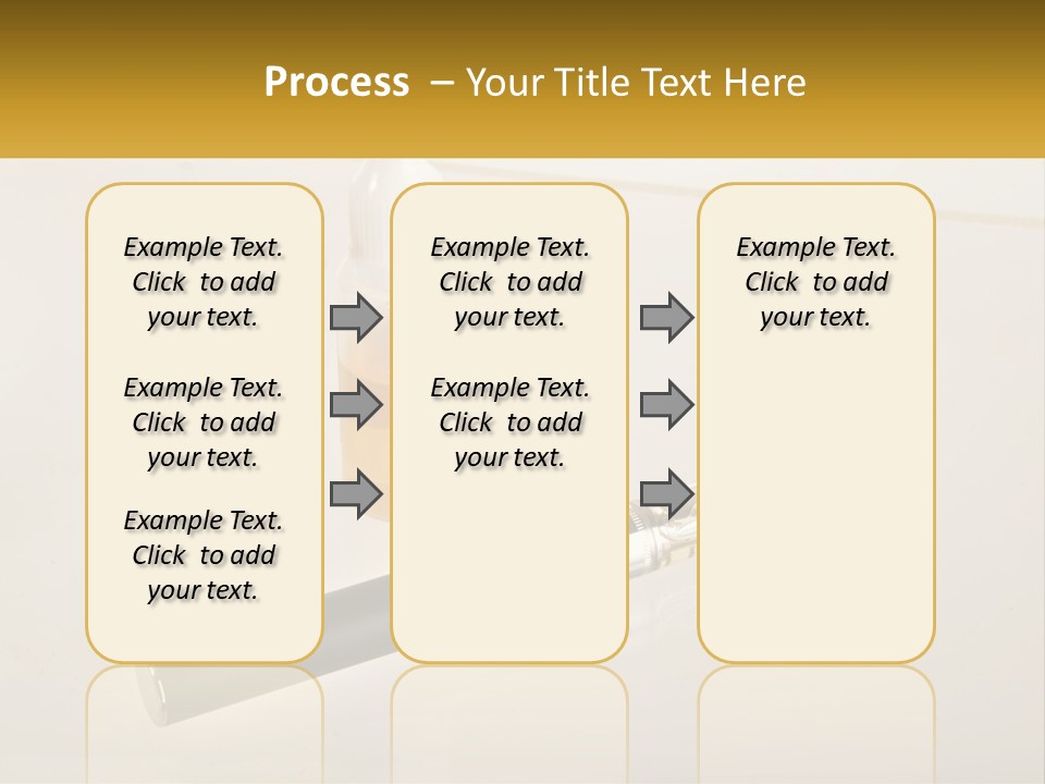A Bottle Of Liquid Next To An Electronic Device PowerPoint Template