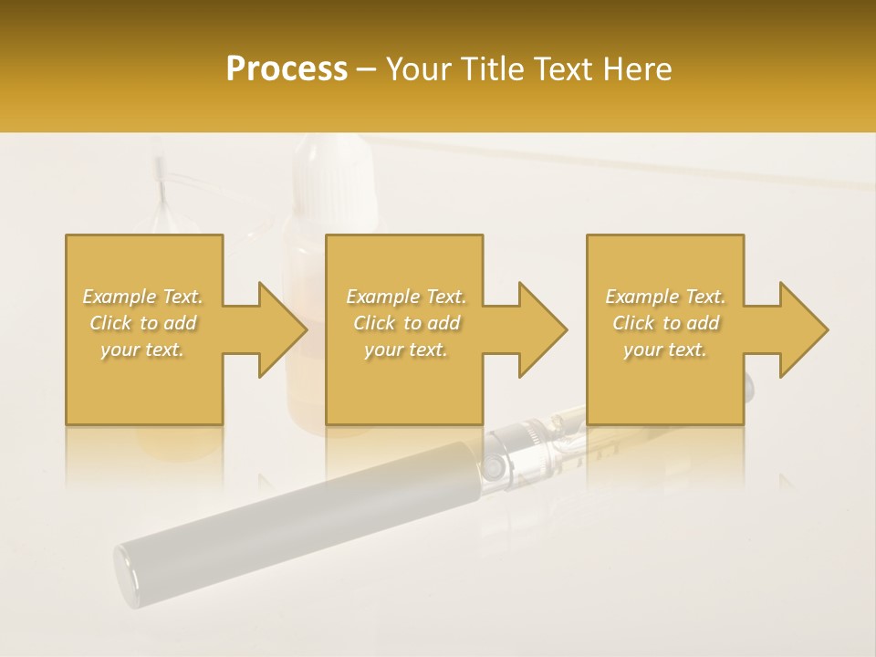A Bottle Of Liquid Next To An Electronic Device PowerPoint Template