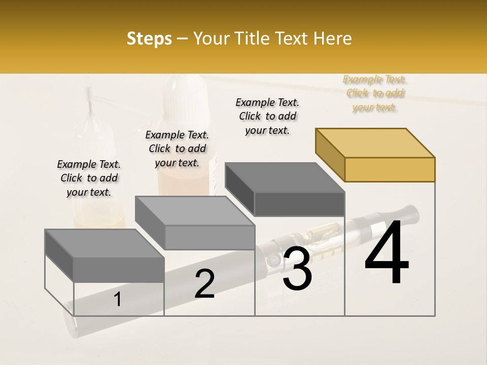 A Bottle Of Liquid Next To An Electronic Device PowerPoint Template