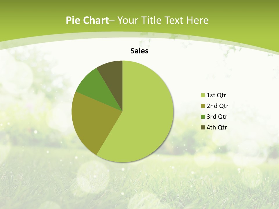 A Green Grass Field With A Tree In The Background PowerPoint Template
