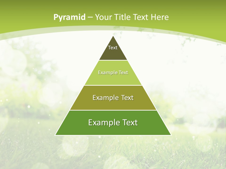 A Green Grass Field With A Tree In The Background PowerPoint Template