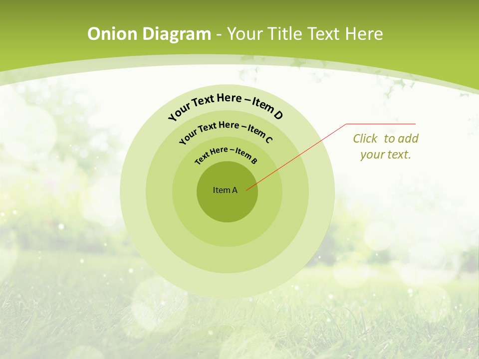 A Green Grass Field With A Tree In The Background PowerPoint Template