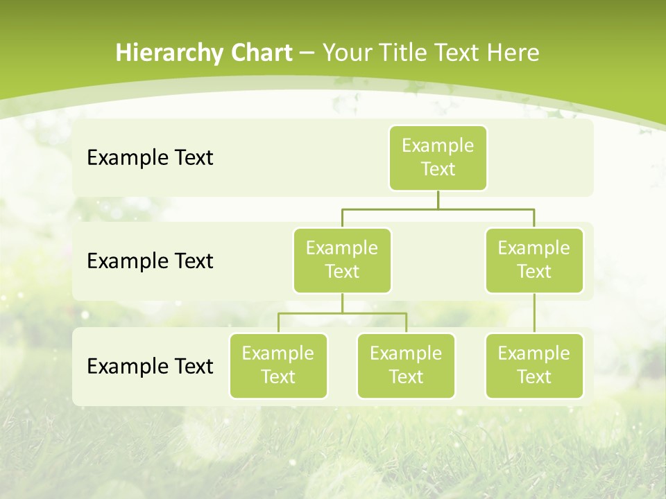 A Green Grass Field With A Tree In The Background PowerPoint Template