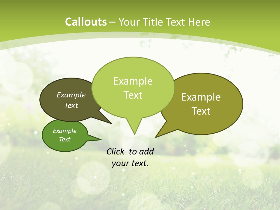 A Green Grass Field With A Tree In The Background PowerPoint Template