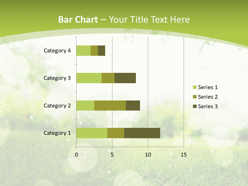 A Green Grass Field With A Tree In The Background PowerPoint Template