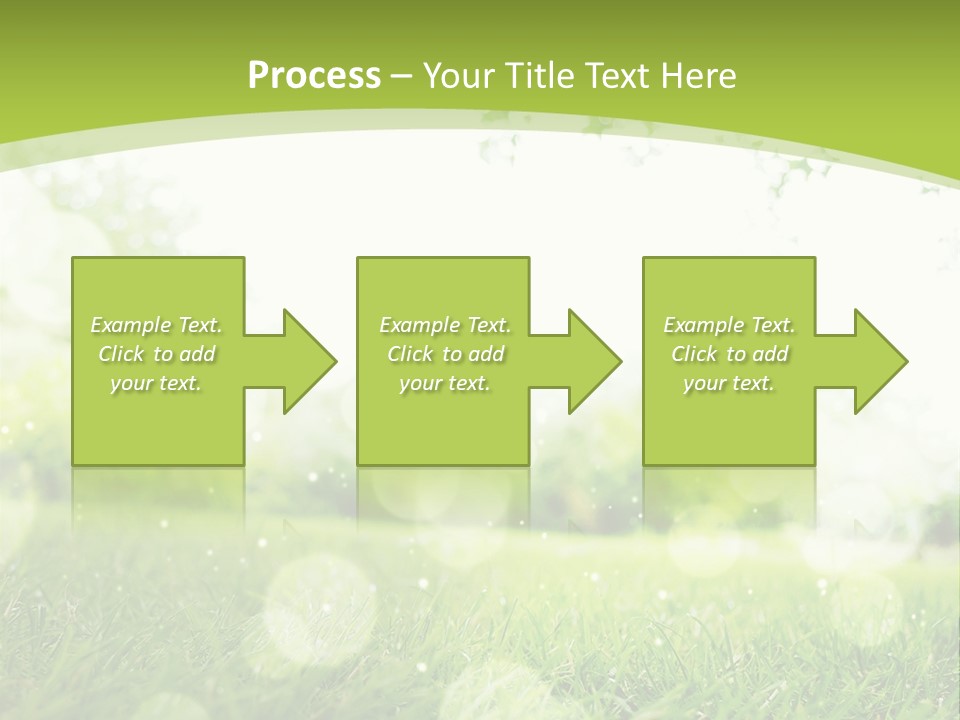 A Green Grass Field With A Tree In The Background PowerPoint Template