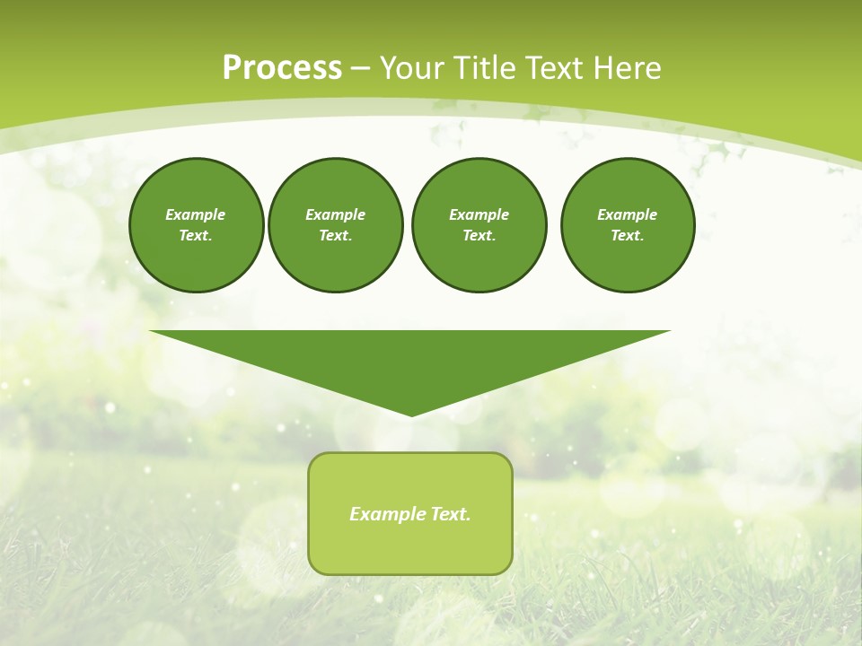 A Green Grass Field With A Tree In The Background PowerPoint Template