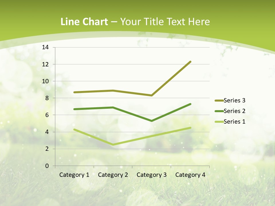 A Green Grass Field With A Tree In The Background PowerPoint Template
