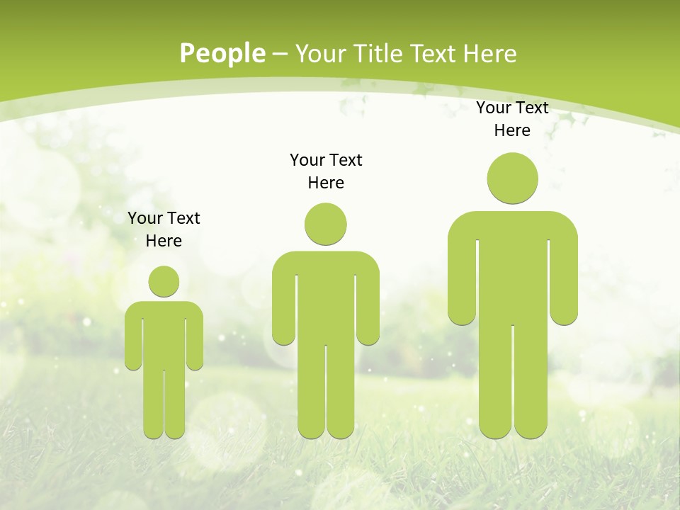 A Green Grass Field With A Tree In The Background PowerPoint Template