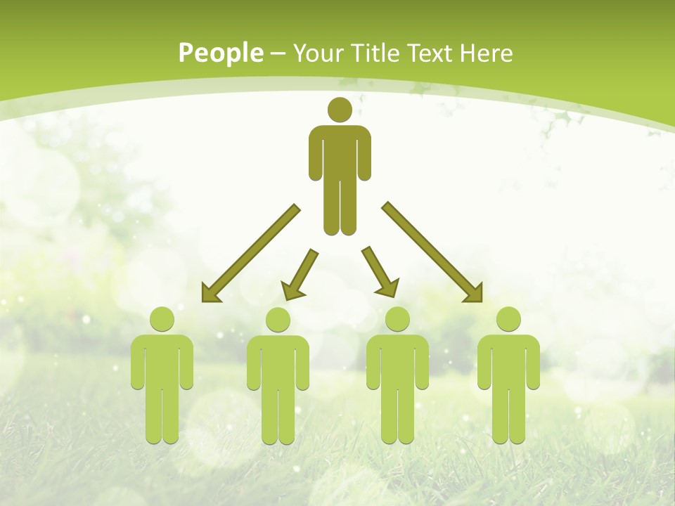 A Green Grass Field With A Tree In The Background PowerPoint Template