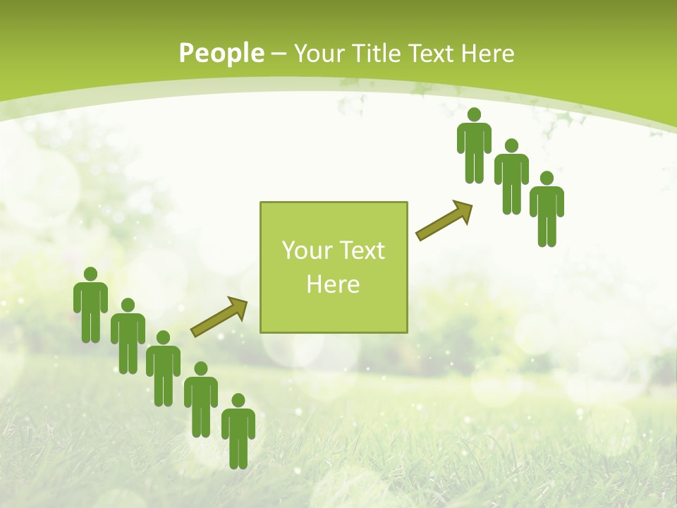A Green Grass Field With A Tree In The Background PowerPoint Template