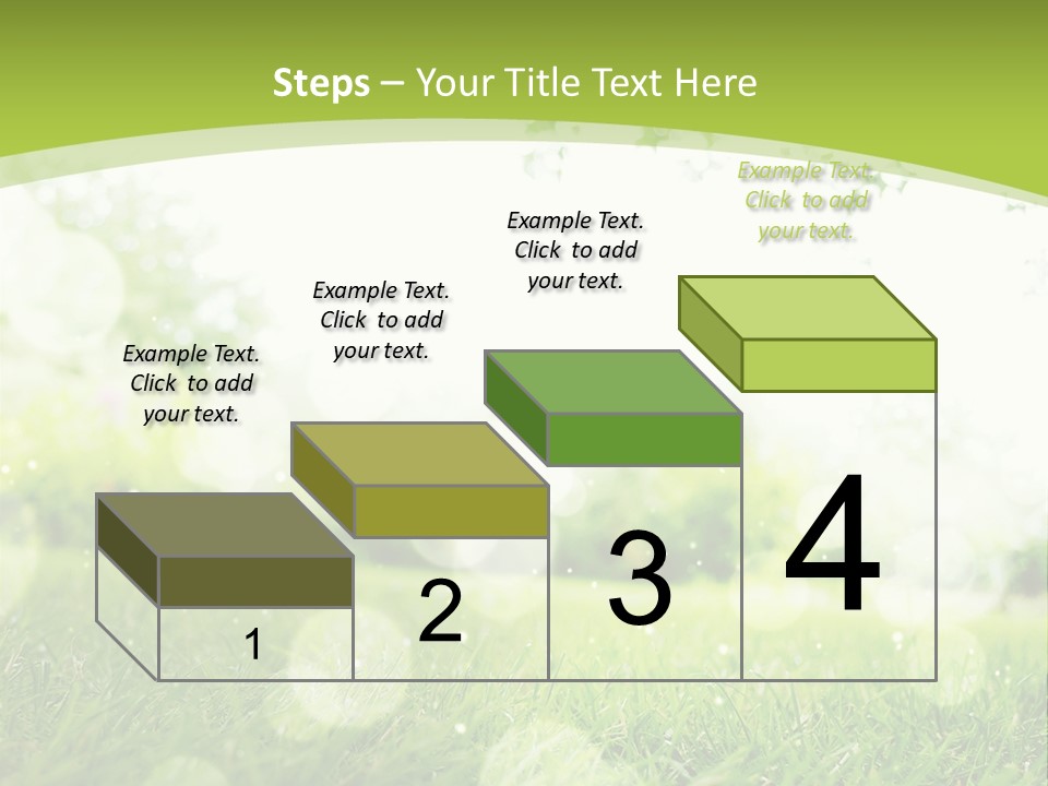 A Green Grass Field With A Tree In The Background PowerPoint Template