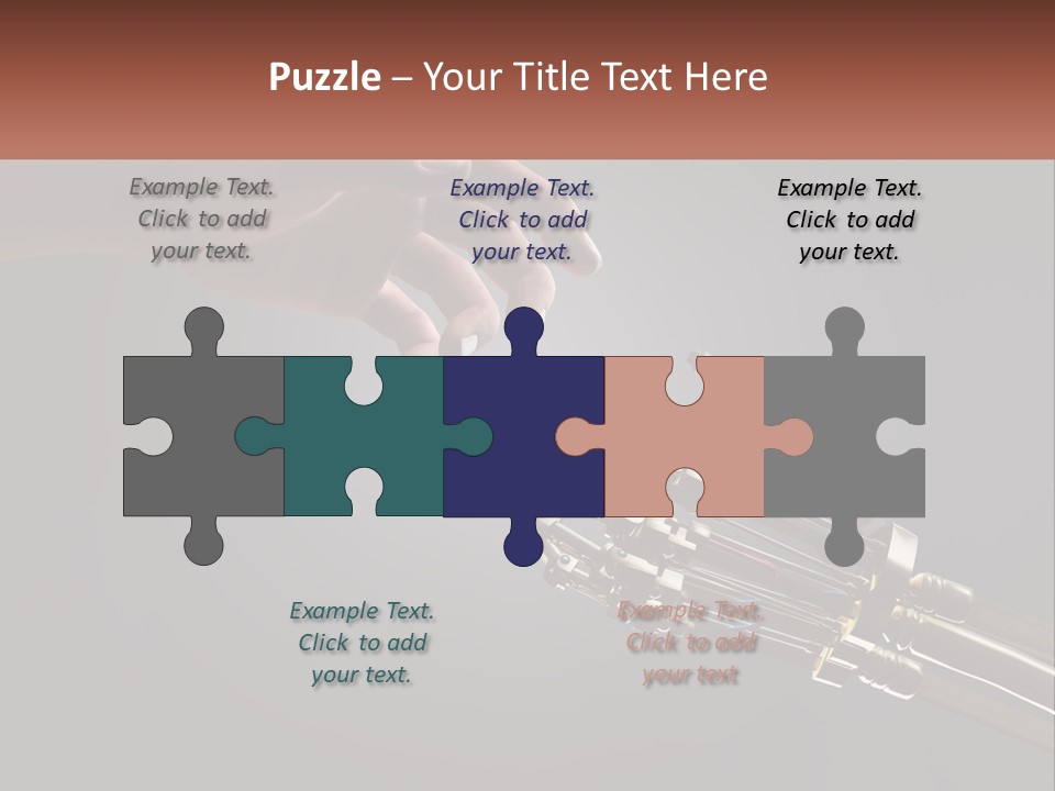 A Hand Reaching Out To A Robotic Hand PowerPoint Template