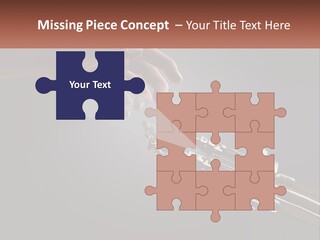 A Hand Reaching Out To A Robotic Hand PowerPoint Template