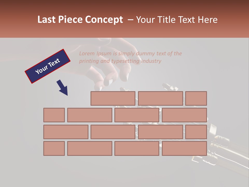 A Hand Reaching Out To A Robotic Hand PowerPoint Template
