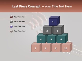 A Hand Reaching Out To A Robotic Hand PowerPoint Template