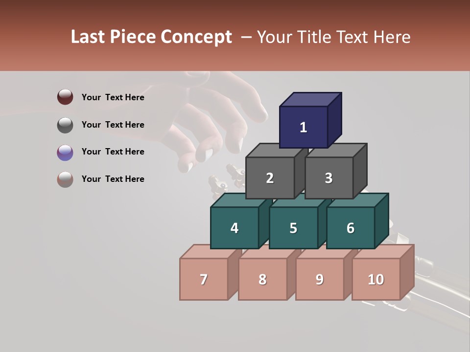 A Hand Reaching Out To A Robotic Hand PowerPoint Template