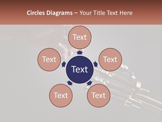 A Hand Reaching Out To A Robotic Hand PowerPoint Template