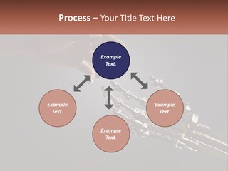 A Hand Reaching Out To A Robotic Hand PowerPoint Template