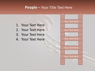 A Hand Reaching Out To A Robotic Hand PowerPoint Template