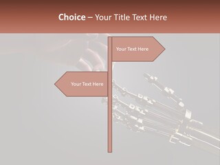 A Hand Reaching Out To A Robotic Hand PowerPoint Template