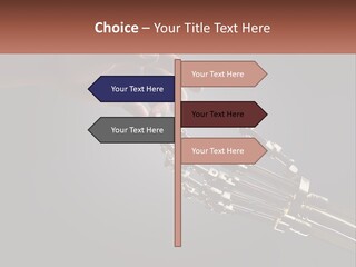 A Hand Reaching Out To A Robotic Hand PowerPoint Template