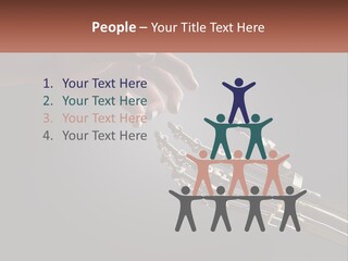A Hand Reaching Out To A Robotic Hand PowerPoint Template