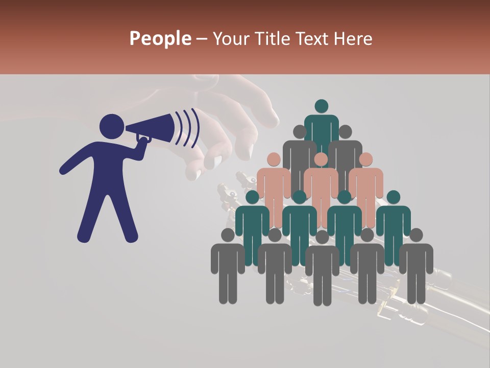 A Hand Reaching Out To A Robotic Hand PowerPoint Template