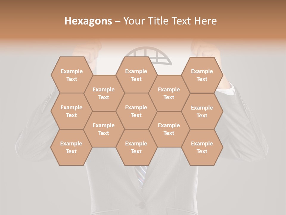 A Man In A Suit Holding A Paper With A Sad Face On It PowerPoint Template