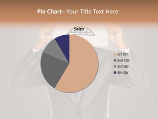 A Man In A Suit Holding A Paper With A Sad Face On It PowerPoint Template