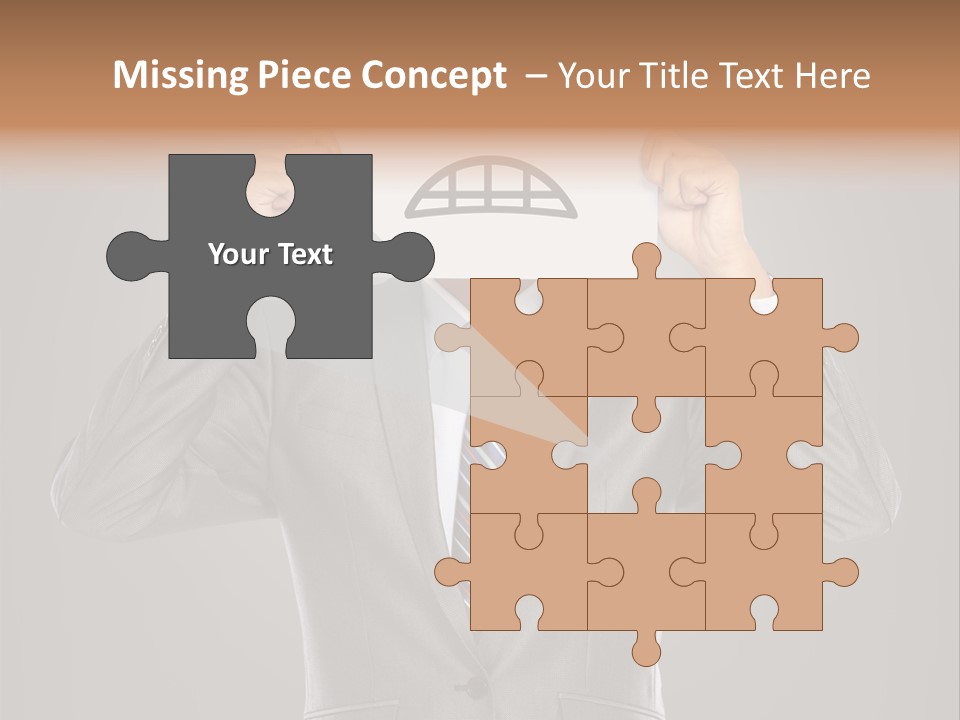 A Man In A Suit Holding A Paper With A Sad Face On It PowerPoint Template