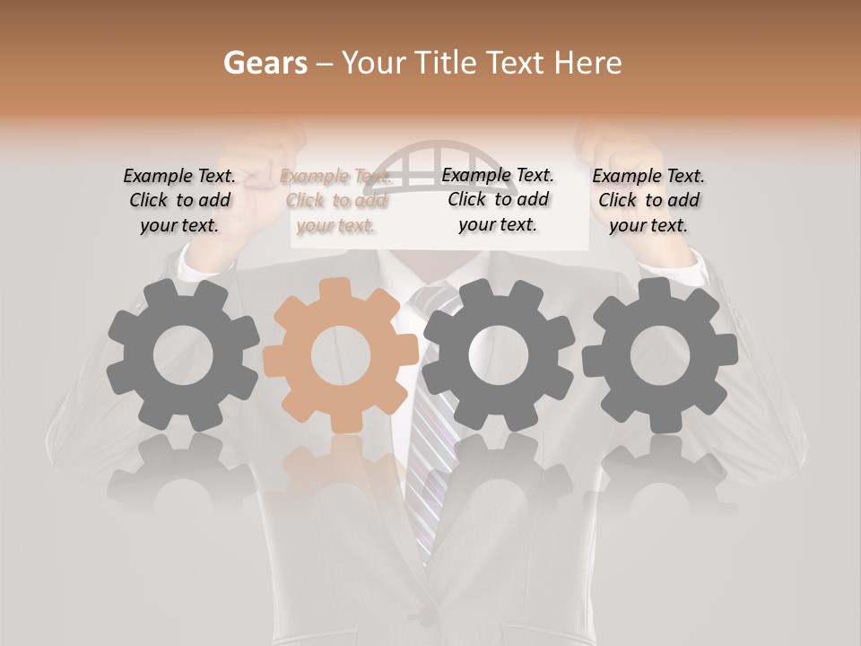 A Man In A Suit Holding A Paper With A Sad Face On It PowerPoint Template