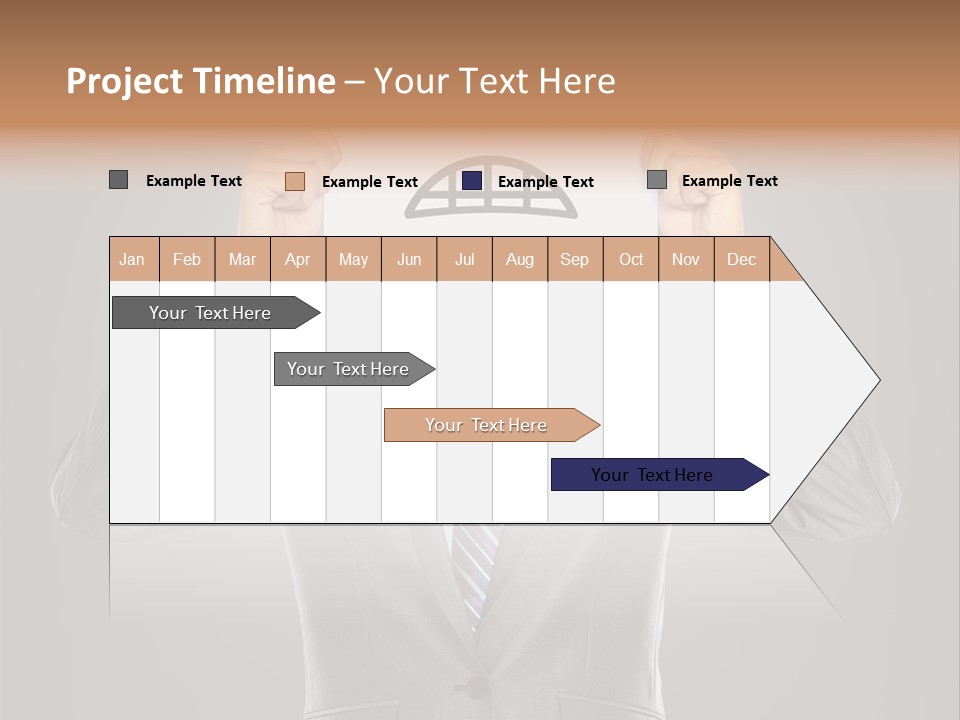 A Man In A Suit Holding A Paper With A Sad Face On It PowerPoint Template
